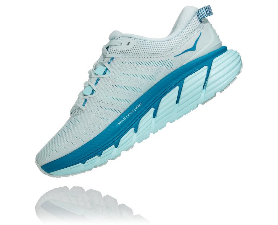 Hoka One One Gaviota 3 Löparskor Dam - Blå - LZPVA-3295